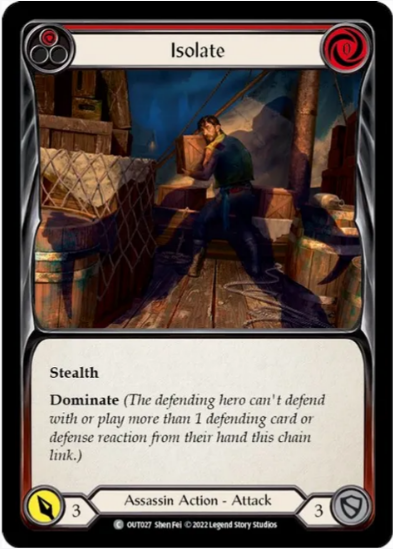 the card isolate from flesh and blood tcg