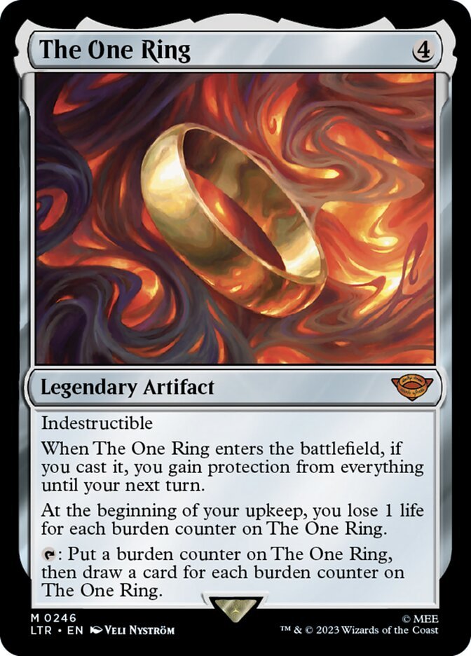 the main set version of the one ring mtg card
