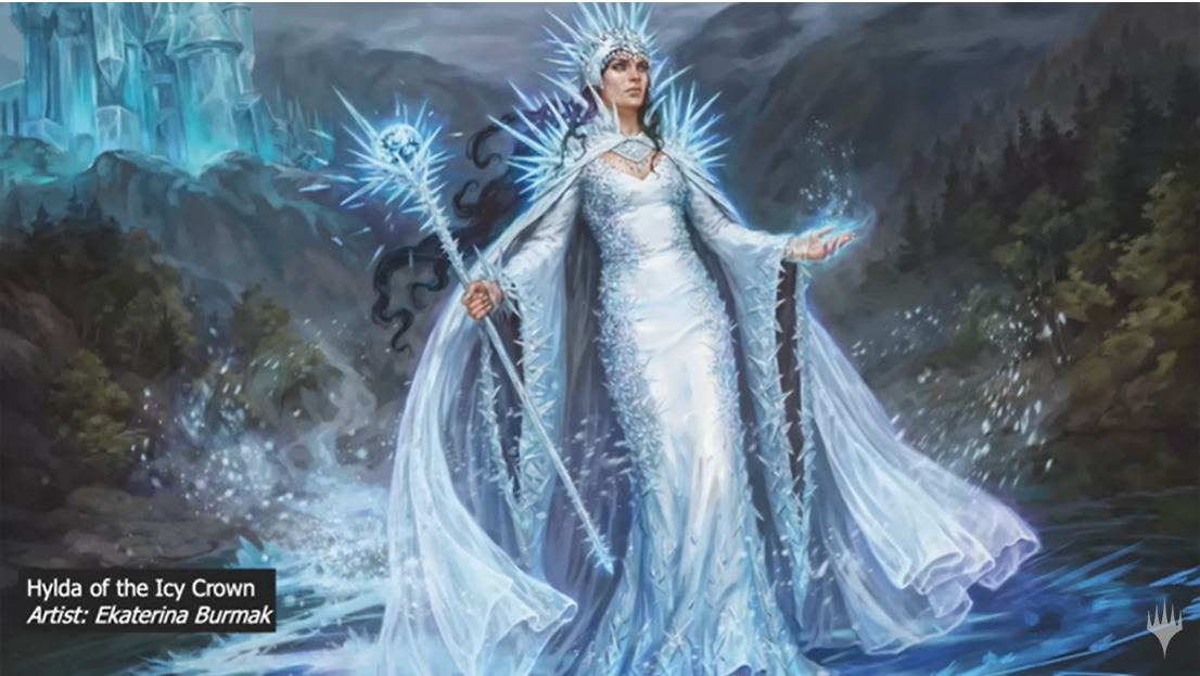 the snow queen art from wilds of eldraine