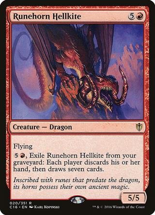 Runenhorn Commander 2016 Magic Runehorn Hellkite Höllendrache