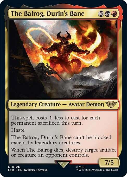The Balrog, Durin's Bane