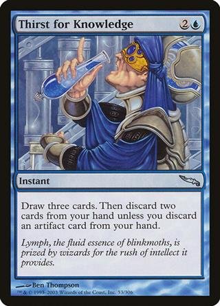 THIRST FOR KNOWLEDGE Modern Masters 2013 MTG Blue Instant Unc 