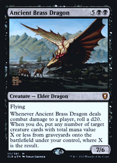 Ancient Brass Dragon (Variant) MtG Art from Commander Legends: Battle for  Baldur's Gate Set by Jeff Miracola - Art of Magic: the Gathering