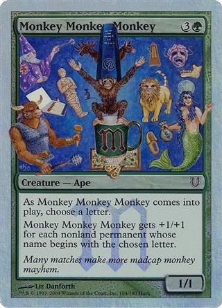 MtG Magic the Gathering Ape Monkey Deck
